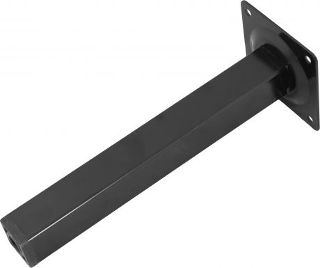 Ножка квадратная 200х25х25 мм, сталь, цвет чёрный