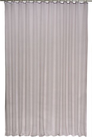 Тюль на ленте «Лён фентези», 400x300 см, цвет серый