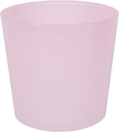 Кашпо, 2 л, 17 см, стекло, цвет розовый