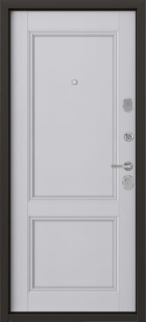 Дверь металлическая Контрол Танганика, 960 мм, правая, цвет белый