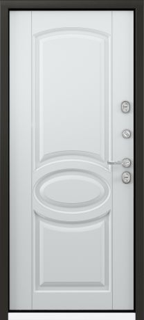 Дверь металлическая Термо С-2, 880 мм, правая, цвет белый