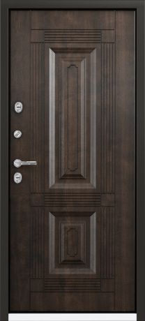 Дверь металлическая Термо С-2 РР, 880 мм, левая, цвет грецкий орех
