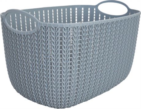 Корзинка для хранения «Вязание», 7 л, цвет серый