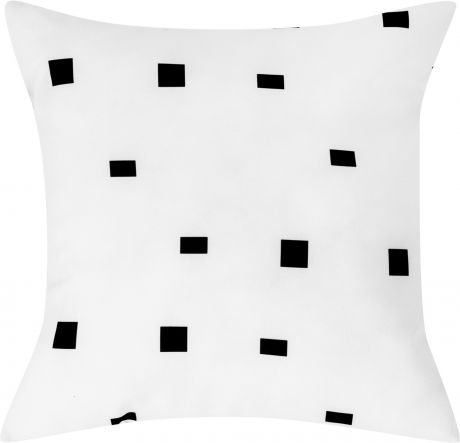 Подушка «Квадраты», 40х40 см, цвет белый