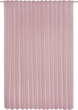 Тюль на ленте «Abby Kiss», 300х280 см, однотон, цвет розовый
