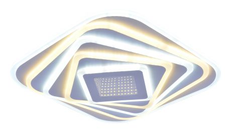 Люстра потолочная светодиодная Kirito 5505/195W, 41 м², регулируемый свет, цвет белый