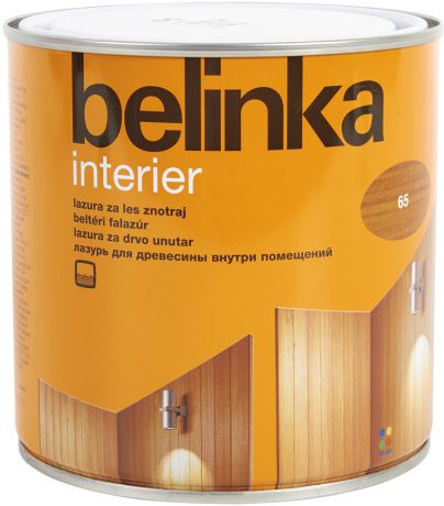 Покрытие защитно-декоративное для дерева Belinka Interier цвет осенний лист 0.75 л