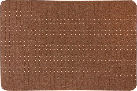 Коврик «Stanford», 100x150 см, полипропилен, цвет каштановый/светло-серый