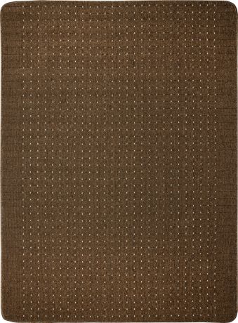 Коврик «Stanford», 133x190 см, полипропилен, цвет каштановый/светло-серый