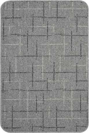 Коврик «Taylor», 67x100 см, полипропилен, цвет серый/чёрный