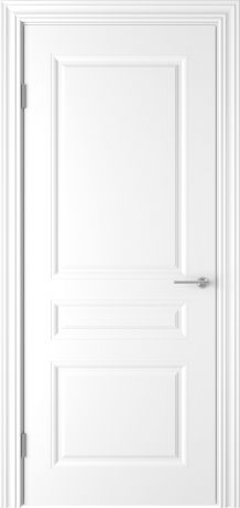 Дверь межкомнатная глухая Стелла, 80x200 см, эмаль, цвет белый