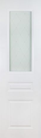 Дверь межкомнатная остеклённая Стелла, 90x200 см, эмаль, цвет белый
