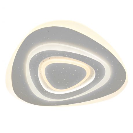 Люстра потолочная светодиодная Siluet 90115/6 с пультом управления, 50 м², регулируемый свет, цвет белый