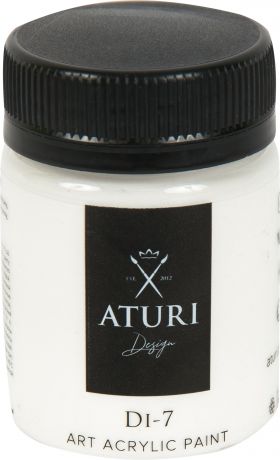 Краска акриловая Aturi цвет белый 60 г