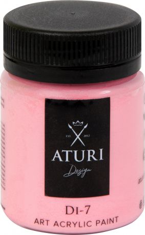 Краска акриловая Aturi цвет розовый 60 г