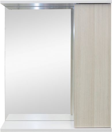 Шкаф зеркальный подвесной «Эстер» 60x75 см цвет бежевый