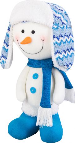 Фигурка декоративная «Снеговик в шапке и шарфе», 42 см