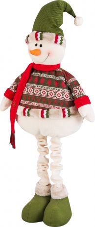 Фигура декоративная «Снеговик с шарфом», 105 см