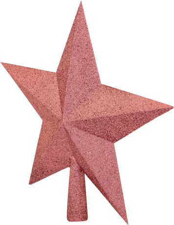 Верхушка для ёлки «Звезда», 23 см, цвет розовый