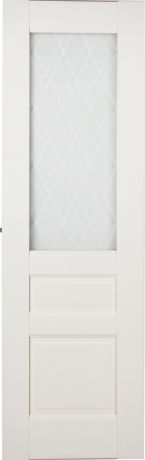 Дверь межкомнатная остеклённая «Летиция» 60x200 см, ПВХ, цвет дуб пломбир, с фурнитурой