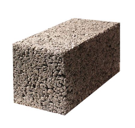 Блок стеновой керамзитобетонный полнотелый 390х190х188 мм