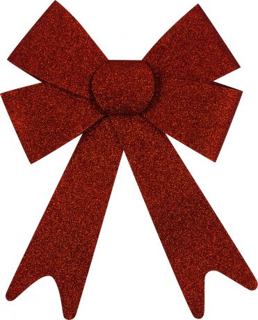 Украшение ёлочное «Бант из парчи», 30 см, текстиль, цвет красный