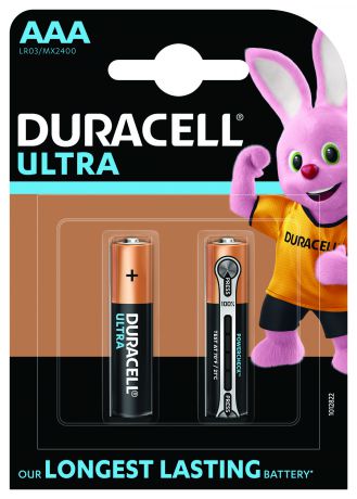 Батарейка алкалиновая Duracell Ultra Power AAA, 2 шт.