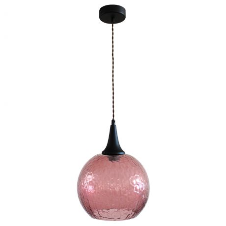 Светильник подвесной «Винтаж» 1 лампа 5 м² цвет розовый