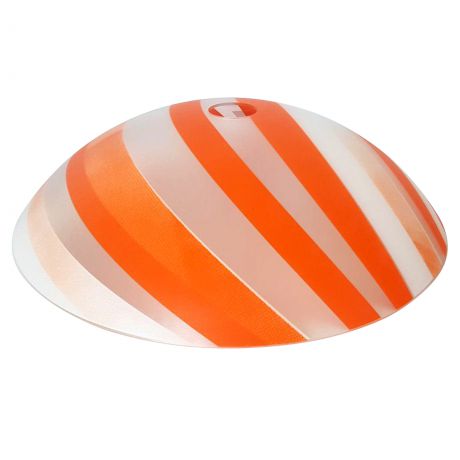 Плафон для люстры «Аделайн» E27 стеклянный, цвет белый/оранжевый