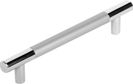 Ручка-рейлинг мебельная Jet С15, 128 мм, цвет серебристый