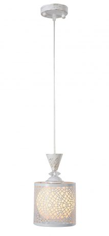 Светильник подвесной Lamplandia Pablo L1186-1, 1 лампа, 4 м², цвет белый