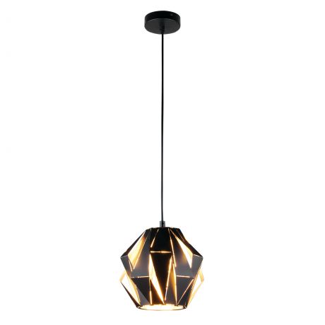 Светильник подвесной Eurosvet Moire 50137, 1 лампа, 3 м², цвет чёрный