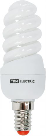 Лампа энергосберегающая E14 230 В 11 Вт спираль 3.3 м² свет тёплый белый