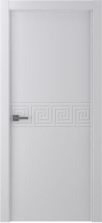 Дверь межкомнатная глухая Афина 60x200 см, экошпон, цвет белый, с фурнитурой