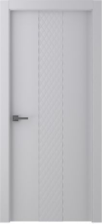 Дверь межкомнатная глухая Халика 90x200 см, экошпон, цвет белый, с фурнитурой