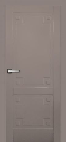 Дверь межкомнатная глухая Лира, 200x80 см, эмаль, цвет мускат, с фурнитурой