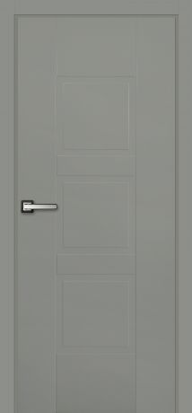Дверь межкомнатная глухая Этна, 200x70 см, эмаль, цвет грей, с фурнитурой