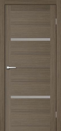 Дверь межкомнатная остеклённая Бэлла 200x70 см, ламинация, цвет мокко, с фурнитурой