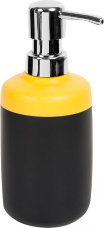 Дозатор для жидкого мыла подвесной Keila цвет чёрный/жёлтый