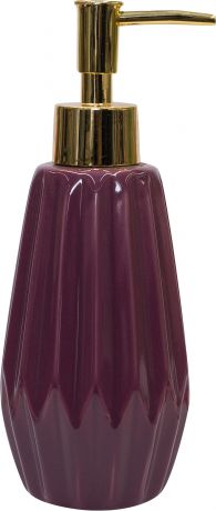 Диспенсер для жидкого мыла Purple, керамика, цвет фиолетовый