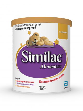 Смесь для детей с пищевой аллергией «Алиментум» Similac, с рождения, 400 г