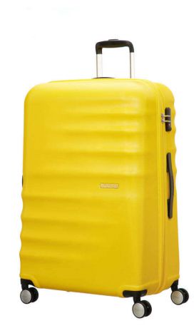 Чемодан American Tourister Wavebreaker Sunny Yellow, 55 см, 4 колеса