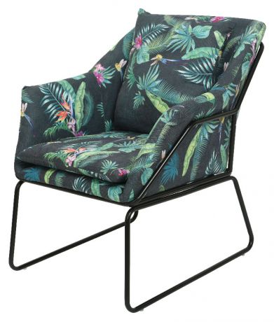 Кресло «Тропические листья» Decoris, вельветовое, 79,5x70x78,5 см