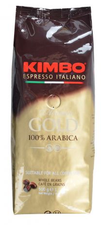 Кофе в зернах Kimbo gold жареный, 500 г