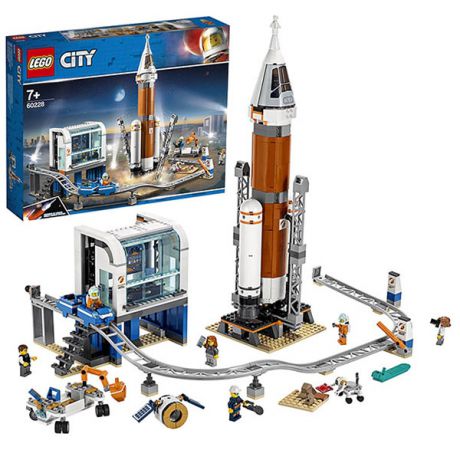 Конструктор LEGO City 60228 Лего Сити Ракета для запуска в далекий космос и пульт управления запуском
