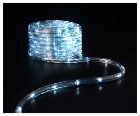 Электрическая гирлянда-дюралайт Actuel, 180 ламп, холодный белый, 1000 см