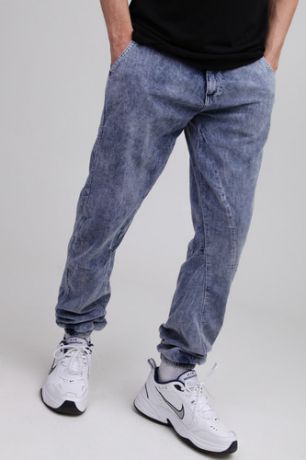 Брюки URBAN CLASSICS Acid Washed Corduroy Jog Pants (Indigo, XL)