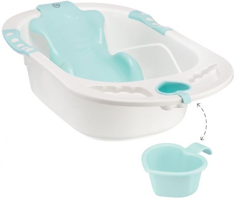 Happy Baby Bath comfort с анатомической горкой (аквамарин)