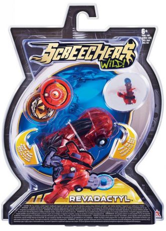 Screechers Wild Машинка-трансформер Ревадактиль (красно-черный)