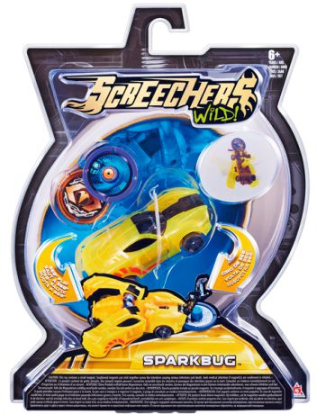 Screechers Wild Машинка-трансформер Спаркбаг (желто-черный)
